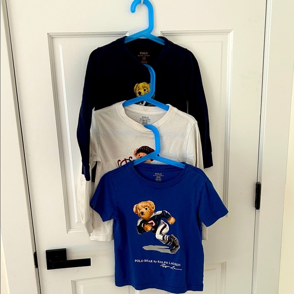 Ralph Lauren Polo Bear T-Shirts Lots Boys size 4T - Picture 1 of 14